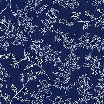 Seamless of botanic pattern Illustrazione stock