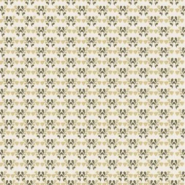 Seamless botanical pattern featuring stylized floral branches and leaves on.. Stock Illustration