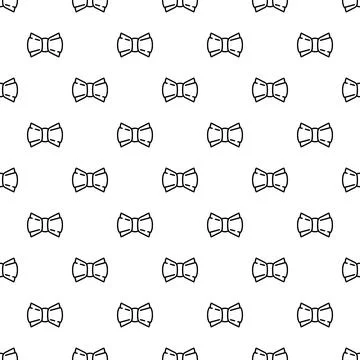 Seamless bow tie pattern design for fashion and decor Stock Illustration