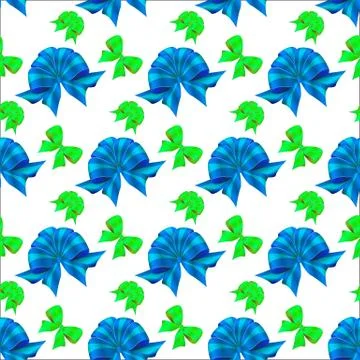 Seamless bows Stock Illustration