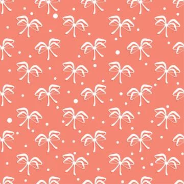 Seamless bows pattern Illustrazione stock