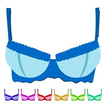 Seamless bra lace vector cartoon graphic Stock Illustration