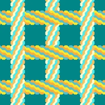 Seamless braid pattern. Stock Illustration