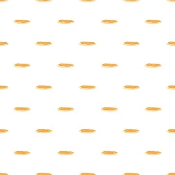 Seamless braided bread illustration pattern creating a decorative background イラスト素材