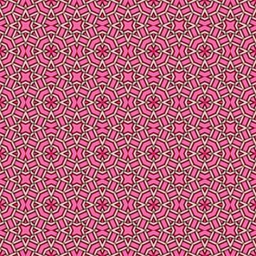 Seamless braided pattern of lines. Square abstract pattern. Woven fabric te.. Stockillustratie