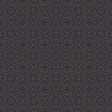 Seamless braided pattern of lines. Square abstract pattern. Woven fabric te.. Stock Photos