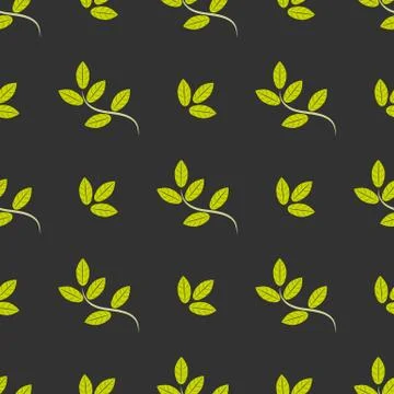 Seamless branches pattern Stock Illustration
