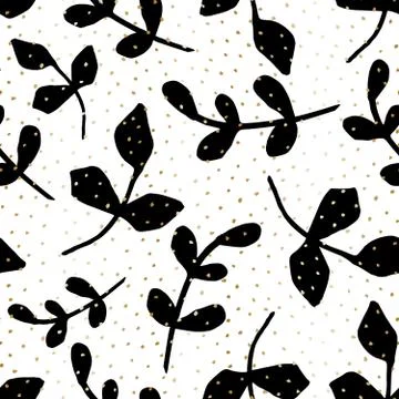 Seamless Branches Pattern Illustrazione stock