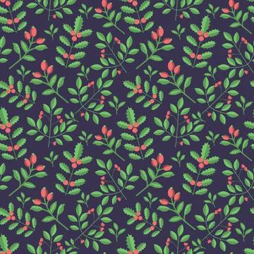 Seamless branches pattern Stock-Illustration