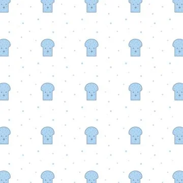 Seamless Bread Toast For Breakfast Pattern 스톡 일러스트