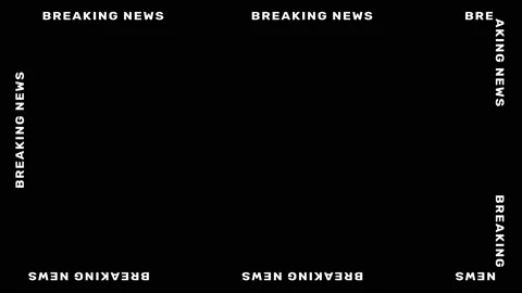 Seamless Breaking News circle frame visual textured, overlay black screen 動画素材 155387675
