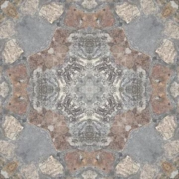 Seamless brick pattern. Brick wall texture. Mosaic kaleidoscope brick wall Stockillustratie