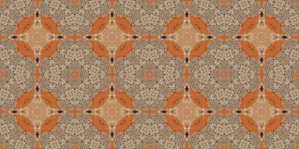 Seamless brick pattern. Brick wall texture. Mosaic kaleidoscope brick wall Stock Illustration