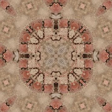 Seamless brick pattern. Brick wall texture. Mosaic kaleidoscope brick wall 스톡 일러스트