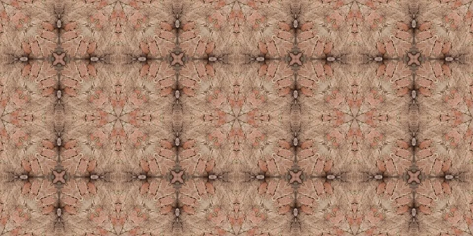 Seamless brick pattern. Brick wall texture. Mosaic kaleidoscope brick wall Stock Illustration