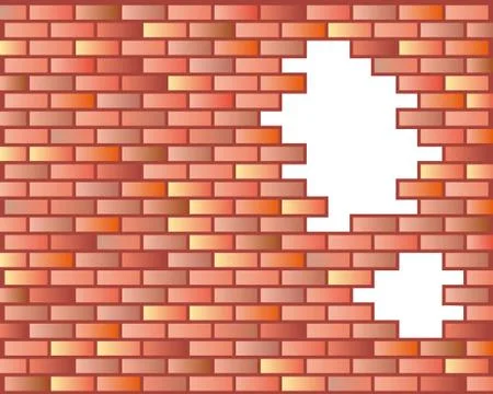 Seamless brick wall background Stock Illustration