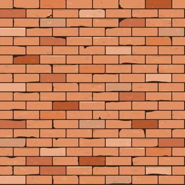 Seamless brick wall background Stock Illustration