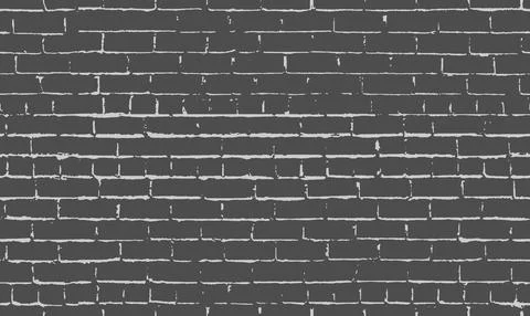 Seamless brick wall black background. Vector Stock Illustration