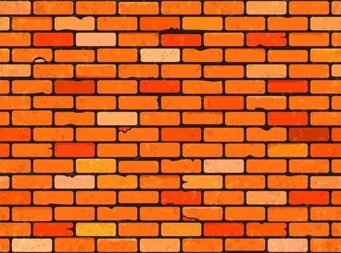 Seamless Brick Wall Stock Illustration