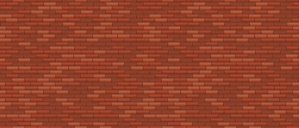 Seamless Brick Wall. Old Red Brick Wall Background. Urban Wall Texture. Vecto Stock Illustration