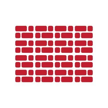 Seamless brick wall pattern illustration Stock Illustration
