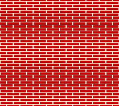 Seamless brick wall pattern with longer bricks Stock Illustration