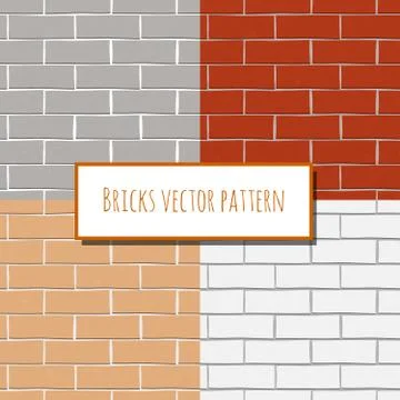 Seamless brick wall rectangular pattern 스톡 일러스트