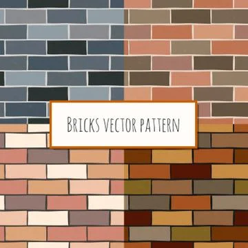 Seamless brick wall rectangular pattern 스톡 일러스트