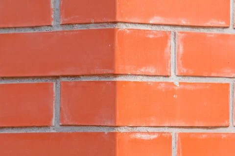 Seamless brick wall surface, brickwork as background Stock Photos