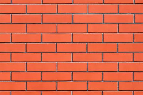 Seamless brick wall surface, brickwork as background Stock Photos
