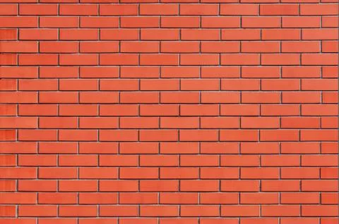 Seamless brick wall surface, brickwork as background Stock Photos