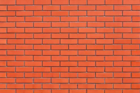 Seamless brick wall surface, brickwork as background Stock Photos