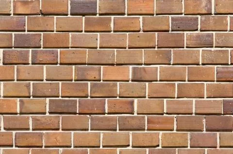 Seamless brick wall surface, brickwork as background Stock Photos