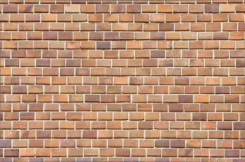 Seamless brick wall surface, brickwork as background Stock Photos