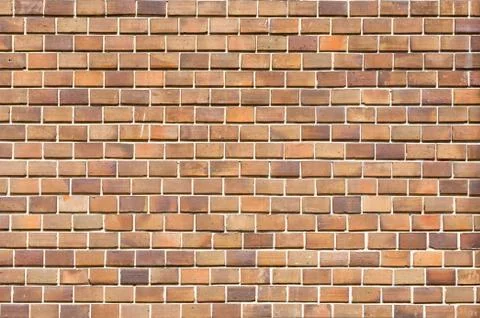 Seamless brick wall surface, brickwork as background Stock Photos