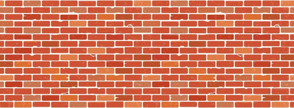 Seamless Brick Wall Texture Stock Illustration