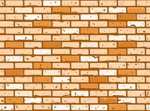 Seamless Brick Wall Texture Stock Illustration