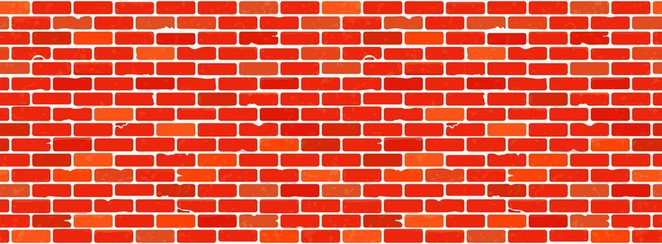Seamless Brick Wall Texture Stock Illustration