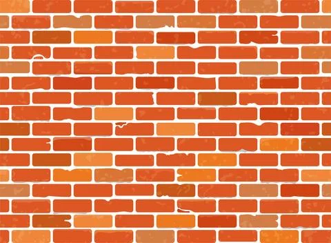 Seamless Brick Wall Texture Stock Illustration