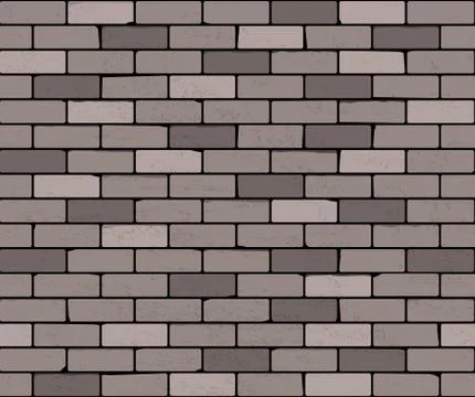 Seamless brick wall. Vector background Illustrazione stock