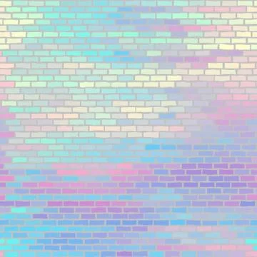 Seamless brick wall. Vector graphic illustration pattern. Stock Illustration