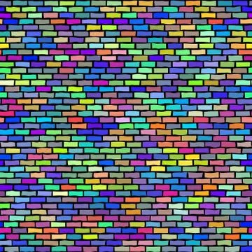 Seamless brick wall. Vector graphic illustration pattern. 스톡 일러스트