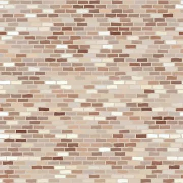 Seamless brick wall. Vector graphic illustration pattern. Stockillustratie