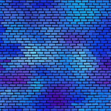 Seamless brick wall. Vector graphic illustration pattern. Stock Illustration