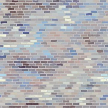 Seamless brick wall. Vector graphic illustration pattern. Illustrazione stock