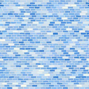 Seamless brick wall. Vector graphic illustration pattern. Stock Illustration