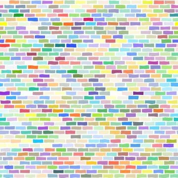 Seamless brick wall. Vector graphic illustration pattern. Illustrazione stock