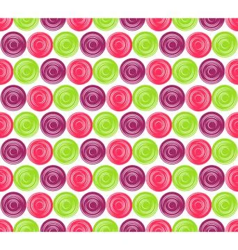 Seamless Bright Abstract Hypnotic Circles Pattern Illustrazione stock