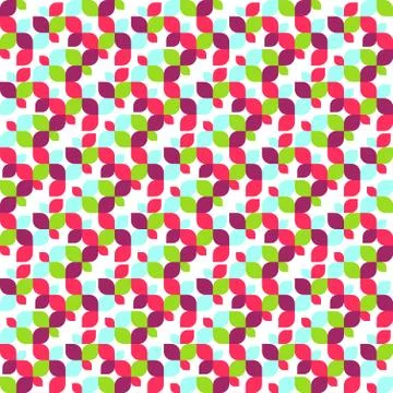 Seamless Bright Abstract Leafs Pattern Stock Illustration