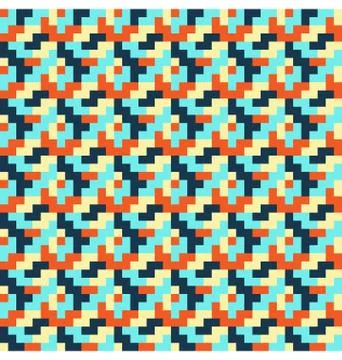 Seamless bright abstract mosaic pattern Stock-Illustration